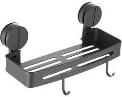 SnelShoppen - YiPHomn Doucheplank zonder boren, Aluminium Shower Shelf met Zuignappen, Organiser voor Badkamer en Keuken, Shampoohouder, Badkamerrek m