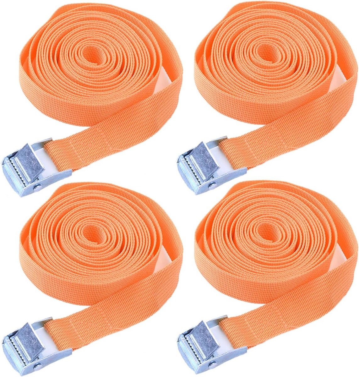 Pack of 4 Ratchet Fastening Straps Lashing Straps Adjustable Lashing Straps with Ratchet Lashing Straps with Ratchet - ShopVlot