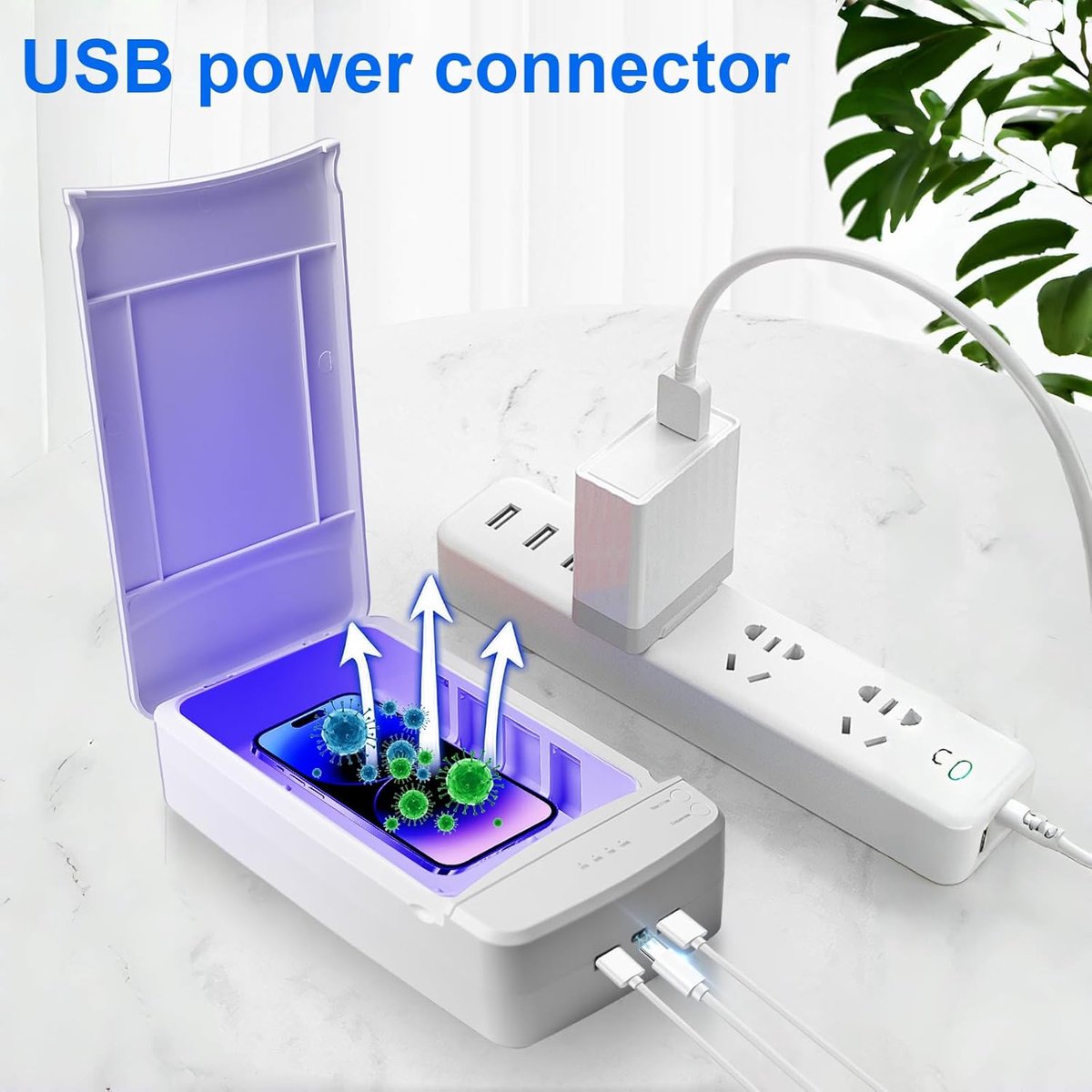 SnelShoppen - Portable UV Lamp Sterilizer Box - Professionele UV LED Nagel Sterilisator - Dubbele Laag - 99.9% Desinfectie - Perfect voor Schoonheidss — cadeau in Cadeau-ideeën - foto 2