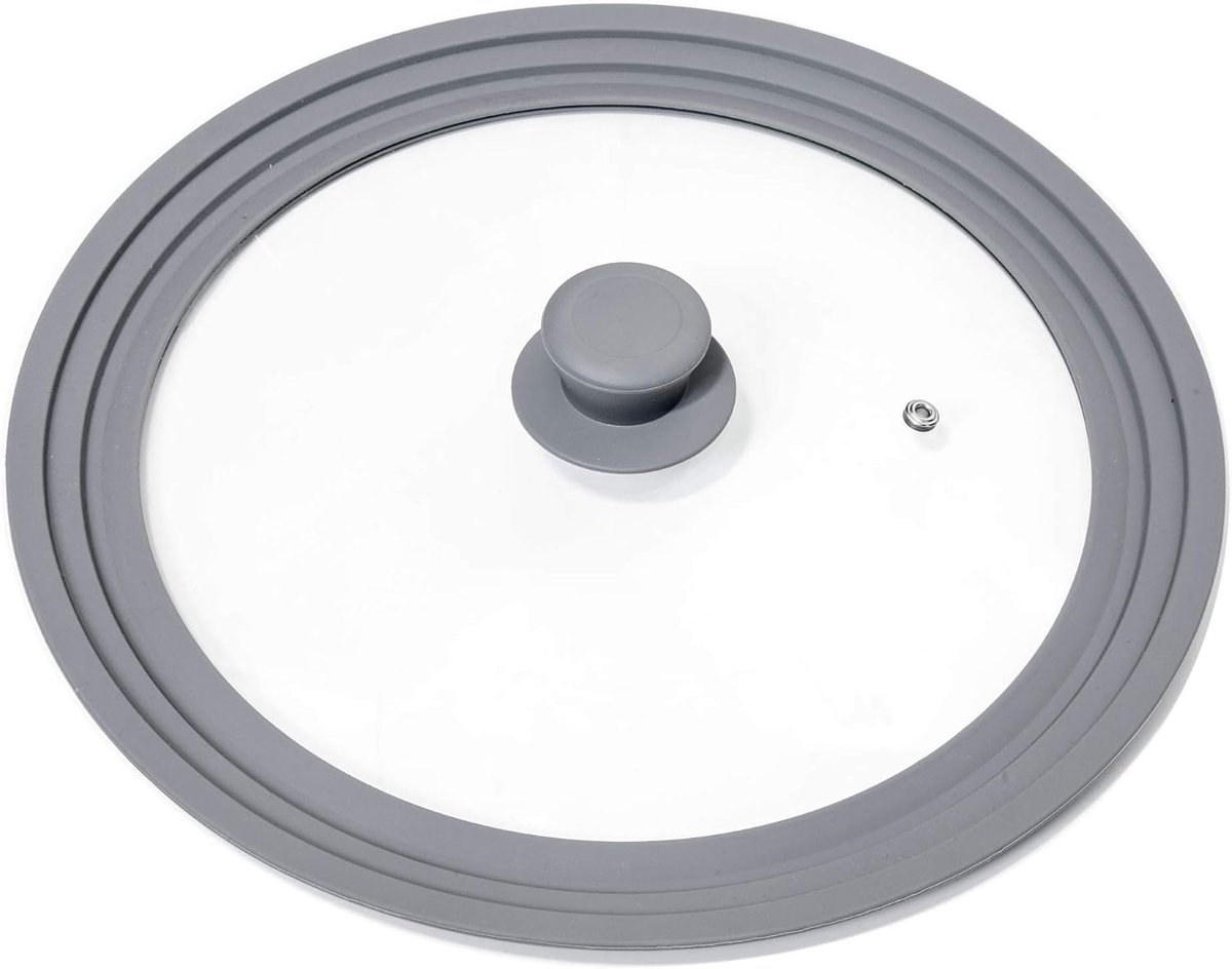 Oishii Lidmaster Universal Glass Lid as Pan or Pot Lid - Suitable for Jars with Ø 28, 30 and 32 cm - ShopVlot