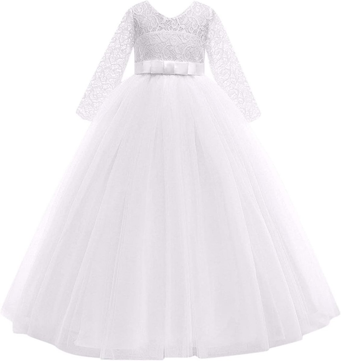 Prinsessenjurk voor meisjes, ceremonie, avond, groen, tule, glanzend, Kerstmis, communie, ontvangst, kinderen, meisjes, gelegenheid A105
