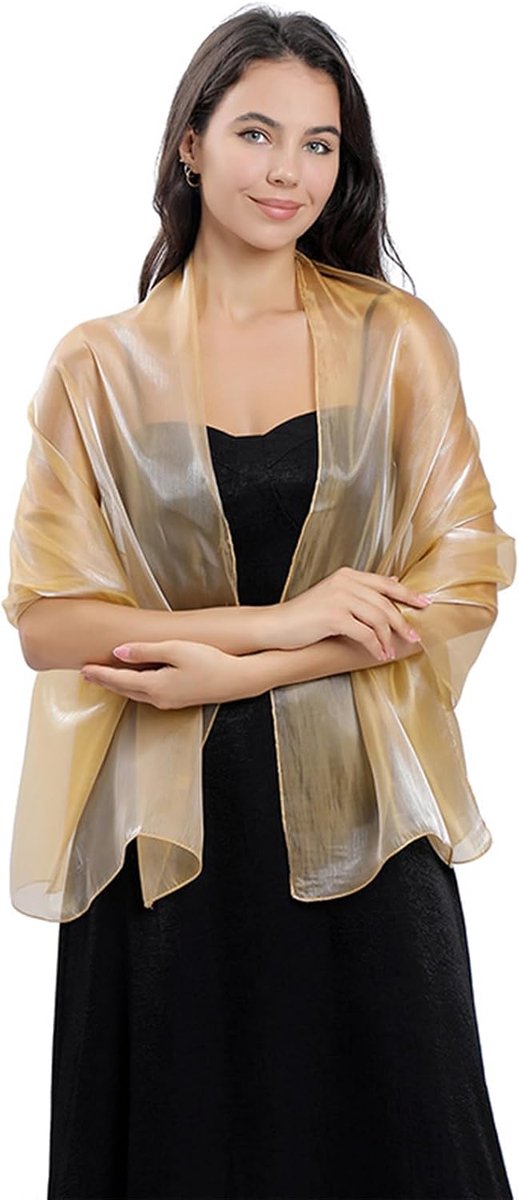 Sjaal voor dames 70 × 170 cm - elegante chiffon sjaals - lichtgewicht en modieus - perfect voor feesten - ShopVlot