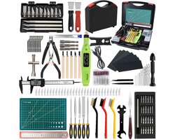 158-Piece 3D Printer Accessories Set, 3D Printer Tool Set with Nozzle Cleaning Kit, Deburring Tools, Digital Caliper - ShopVlot