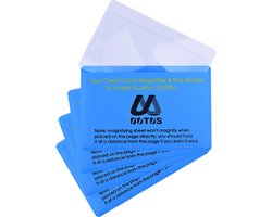 Outus 4 pcs plastic pocket magnifiers for wallet, Fresnel lens - ShopVlot