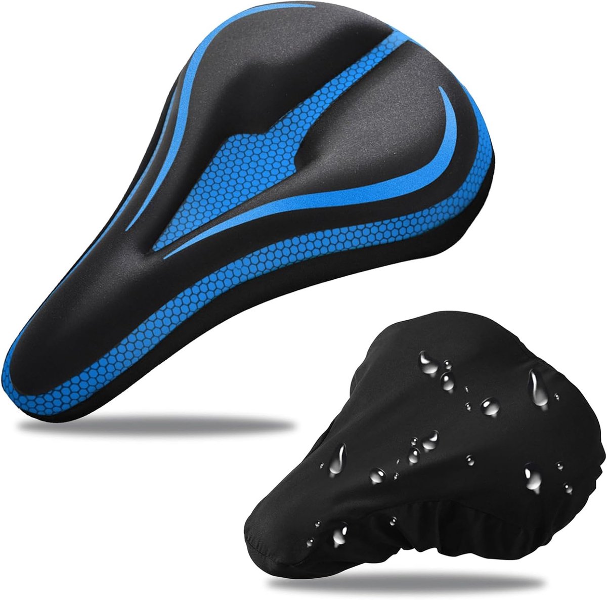 Fietszadelhoes Gel - Zadeldekje Comfort - Comfortabel Fietsen - Extra Zachte Vulling - Universeel - Zwart