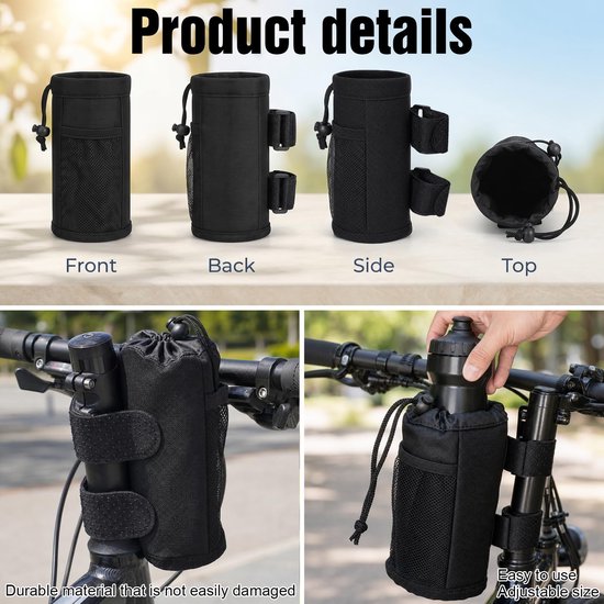 Flessenhouder fiets - voor waterfles - geschikt voor elke fiets - eenvoudig te bevestigen - SnelShoppen — afbeelding 2