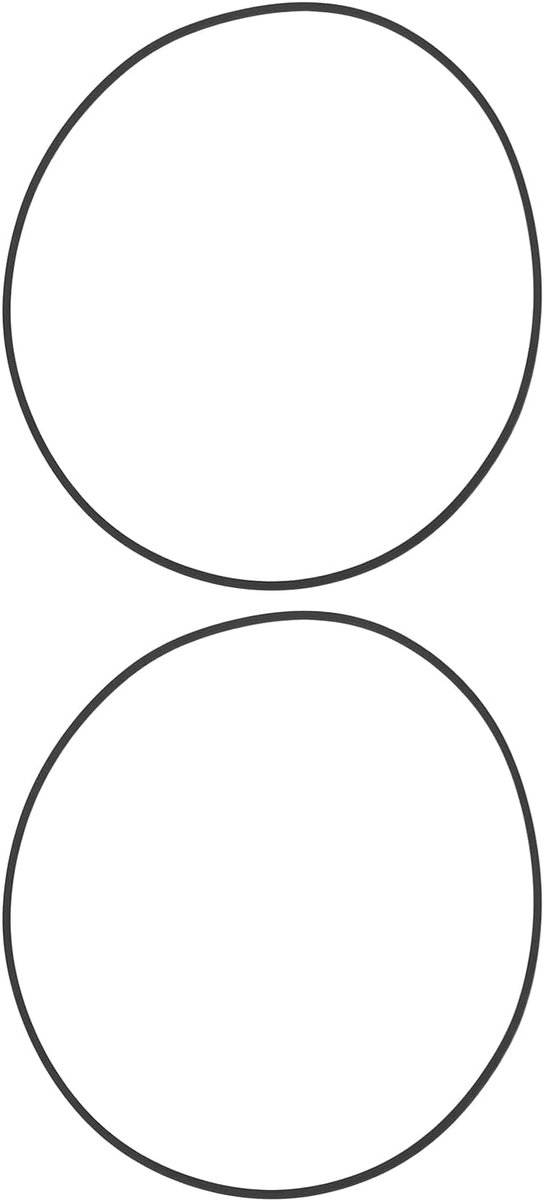 2 pieces drive belt 81 x 162 x 0.6 mm compatible with Sony Walkman WM-FX195 - ShopVlot
