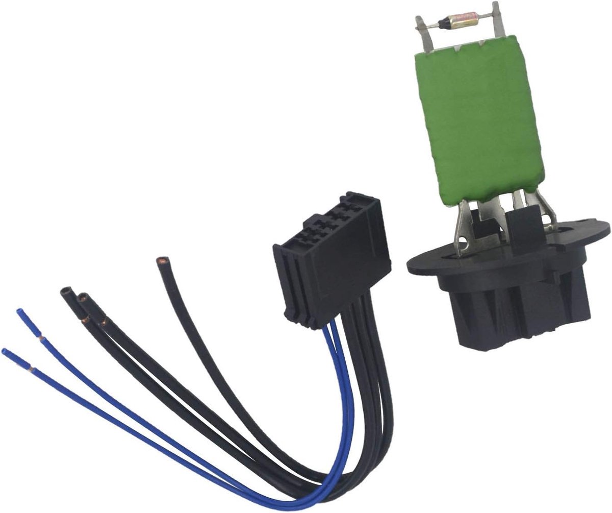 KASturbo 6450.JP Heating Motor Fan Resistor + Plug Wire Harness for 307 206 C3 Xsara Picasso - ShopVlot