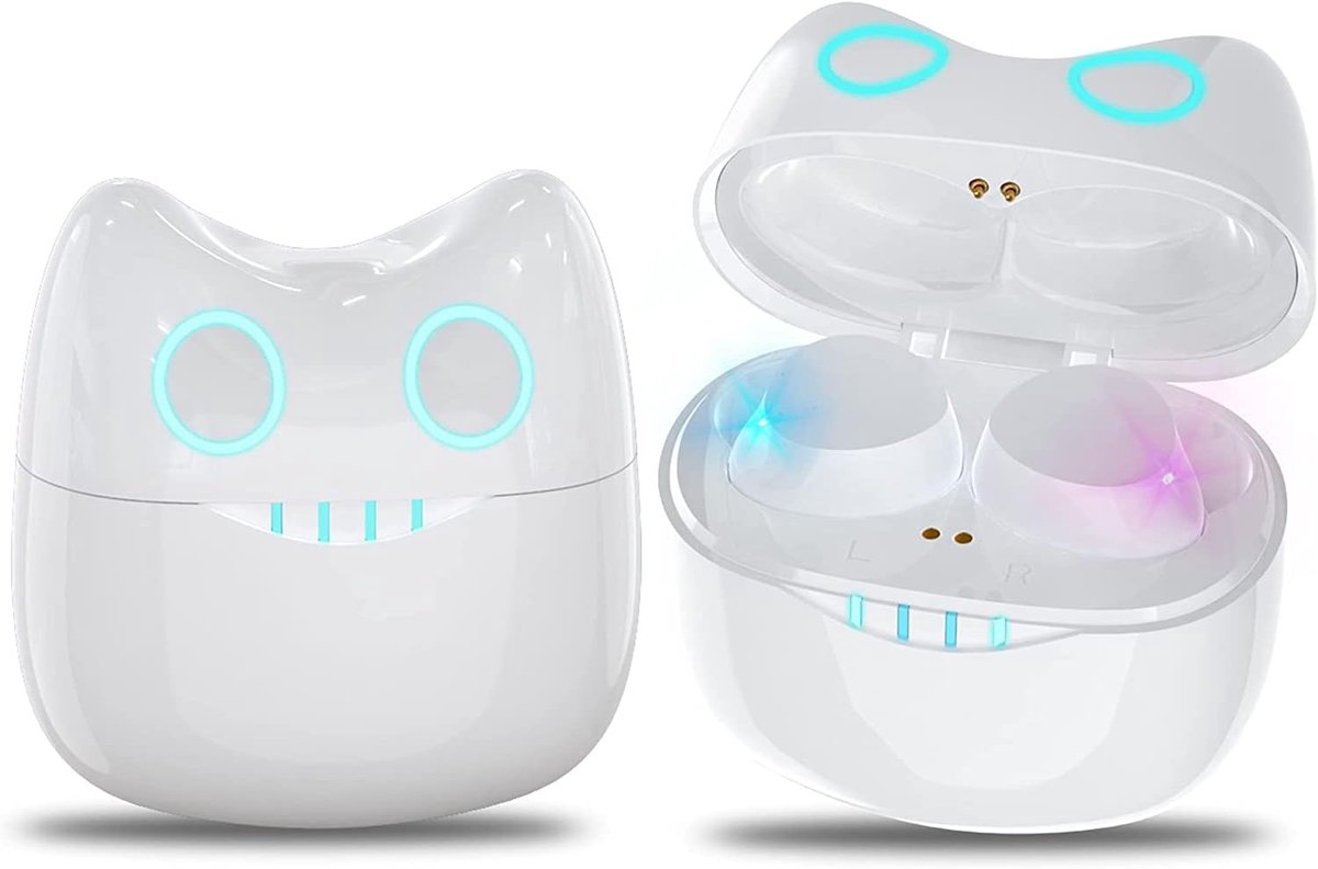 SnelShoppen - Draadloze Hoofdtelefoon Kinderen - Bluetooth 5.0 - Panda Oplaadhoes - Ruisonderdrukking - Draadloze 3D Stereo Sport Hoofdtelefoon - Gesc