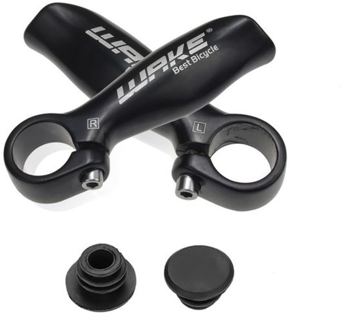 Fietsstuuruiteinden - Bar ends - Verbeteren fietsen - Aluminiumlegering - 22.2 mm diameter - Zwart