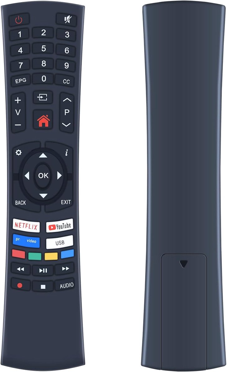 Vervangende afstandsbediening - Infrarood - Brede compatibiliteit - Geschikt voor diverse TV-modellen - ShopVlot