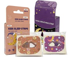 60 Pieces Mouth Tape with Cute Cartoon Designs - For Kids - Correction of Mouth Breathing - ShopVlot