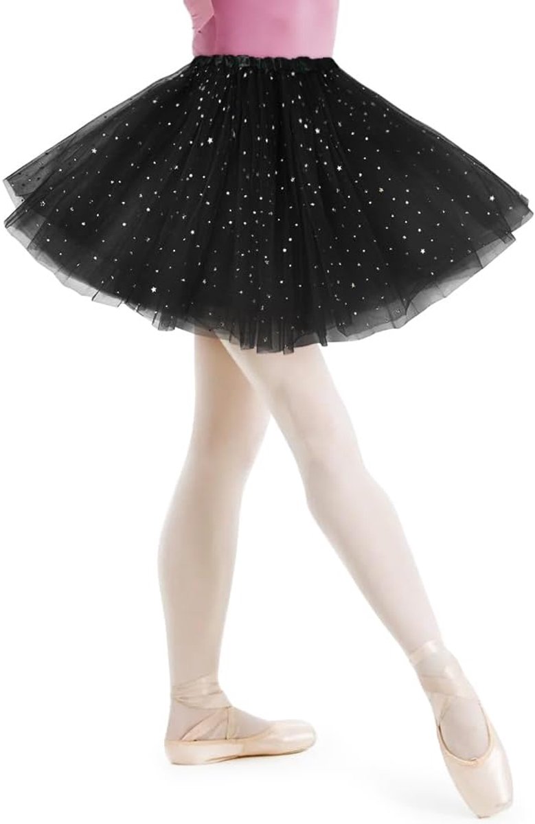Tutu klassieke rok, elastisch, 3-laags tule rok, ballet, tule rok, petticoat, onderrok voor carnaval, themafeest, ballet, dansen, fancy jurk, Halloween kostuum