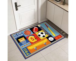 Football Rug,Football Printed Field Sports Area Rug,For Bedroom Home Decor Football Ball Game Carpet Ultra Soft - ShopVlot