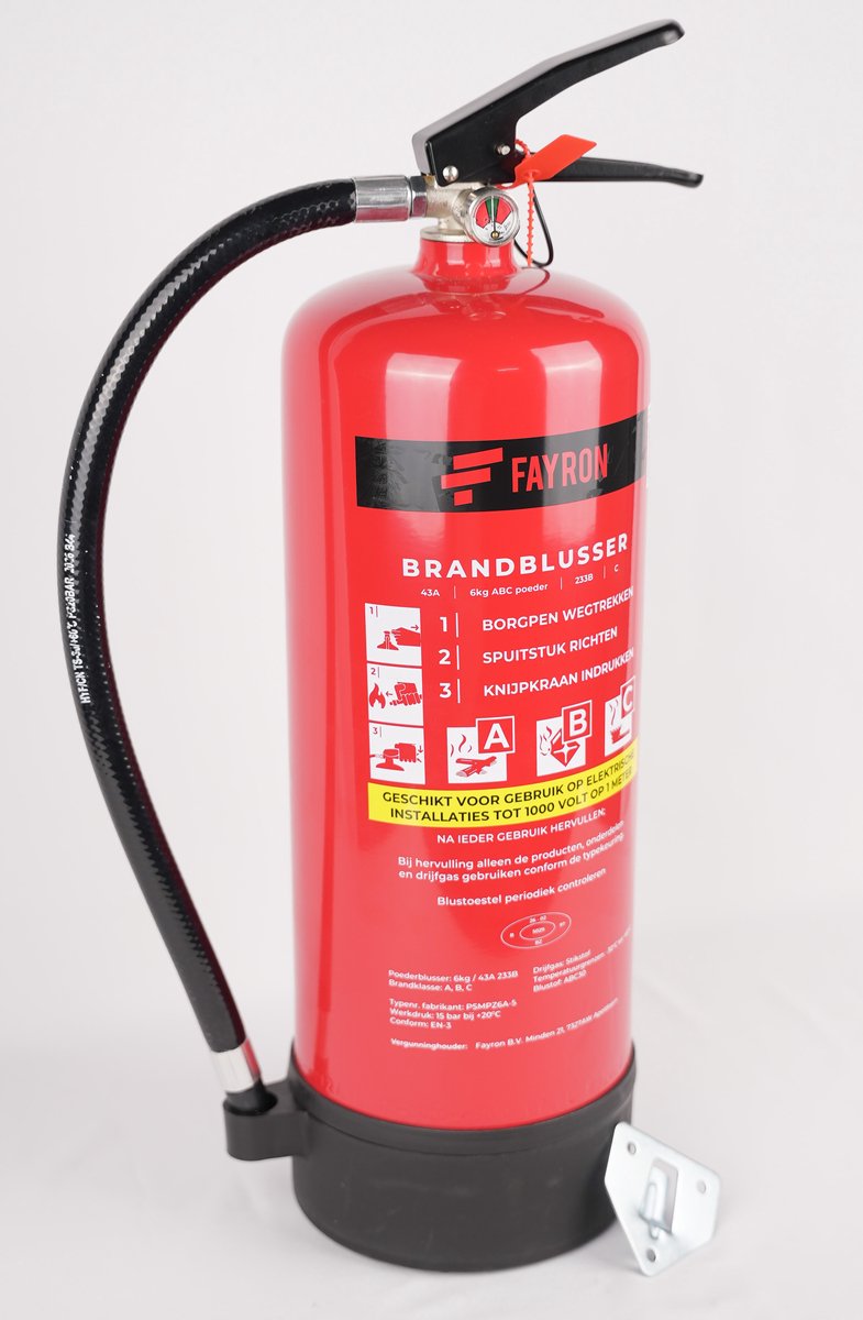 Poederblusser 6 kg ABC Fayron