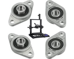 GIAK KFL08 Flange Bearing 8mm Zinc Alloy Bearings 4pcs Flange Bearing Diamond Shape Storage Unit for 3D Printing - ShopVlot