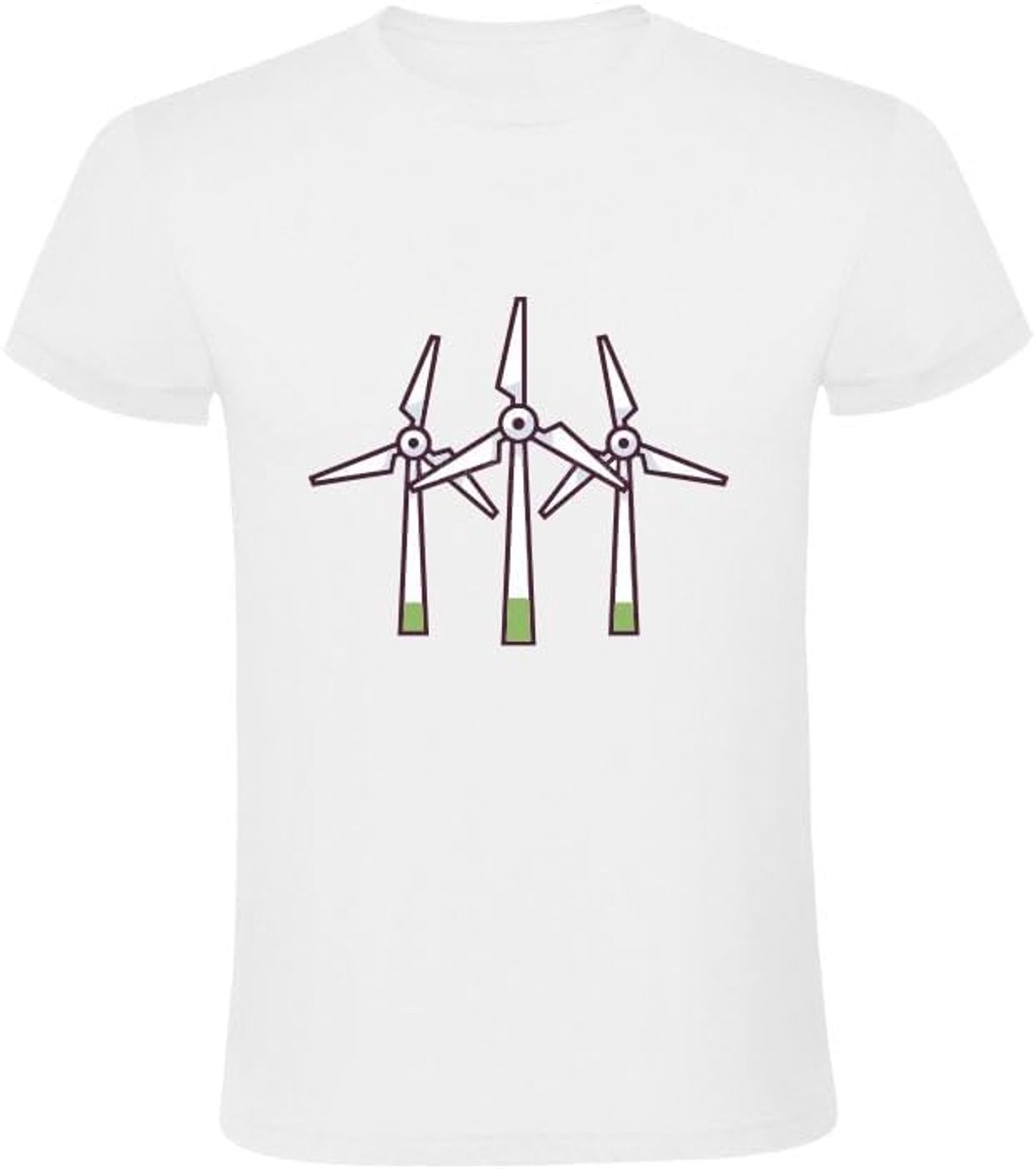 Heren T-shirt - energie - draaien - molen - shirt