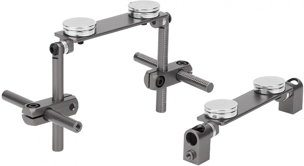 Car Body Mount Kit, Aluminium Magnetische Onzichtbare Body Shell Mount Kit voor HSP 1/10 RC Racing Car(Titanium)