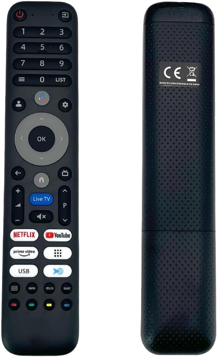 Afstandsbediening voor CHiQ SMART TV M55QN9G, L32FM10V, U65M10F, M55QN9G, QN9G, QM9G-serie TV, U43QM9G, U43M10V, 65U65M10V, L40FT,