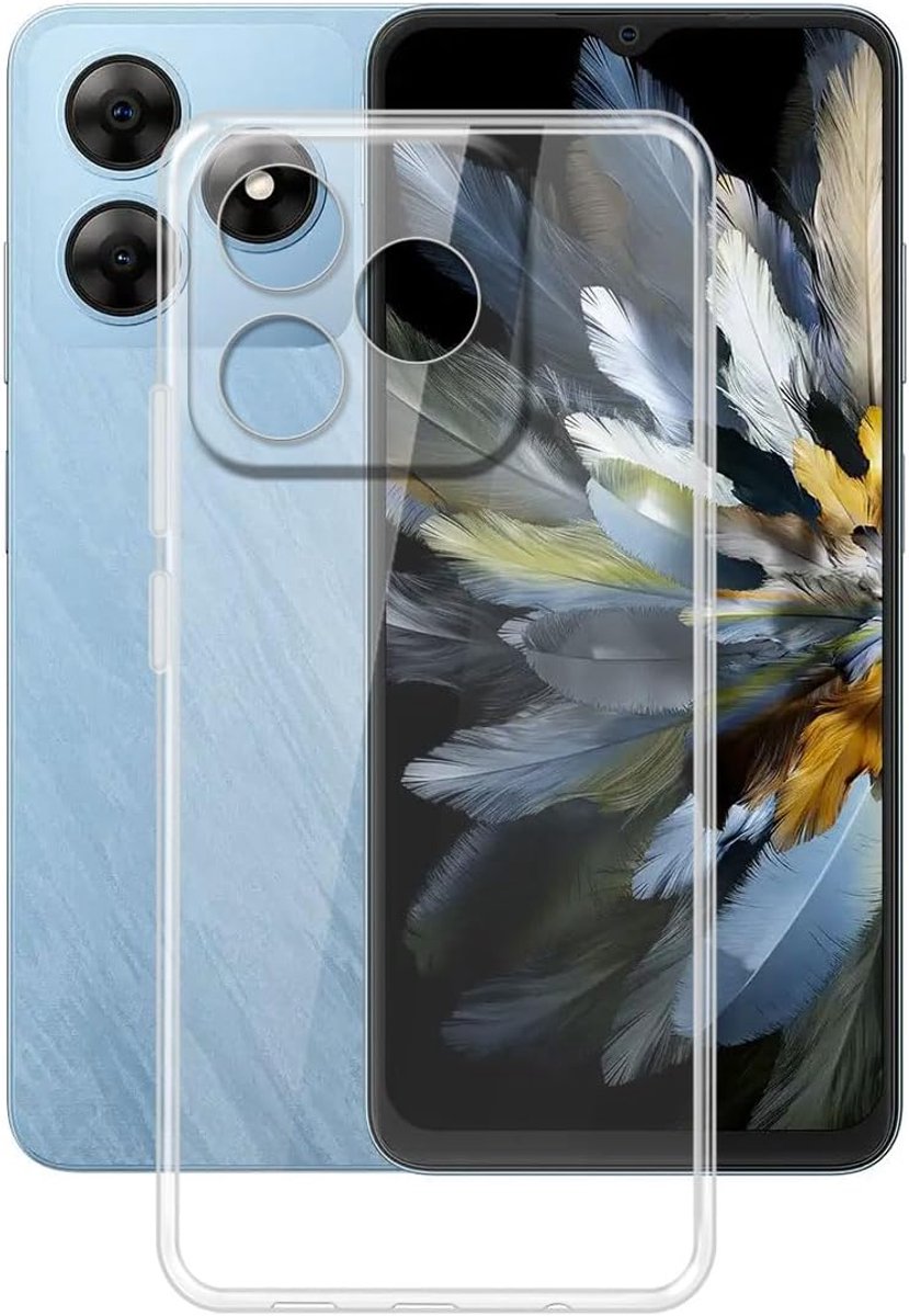 Case for Blackview wave 9C (6.57") - Bumper beschermhoes transparante zachte siliconen TPU shell case voor Blackview wave 9C