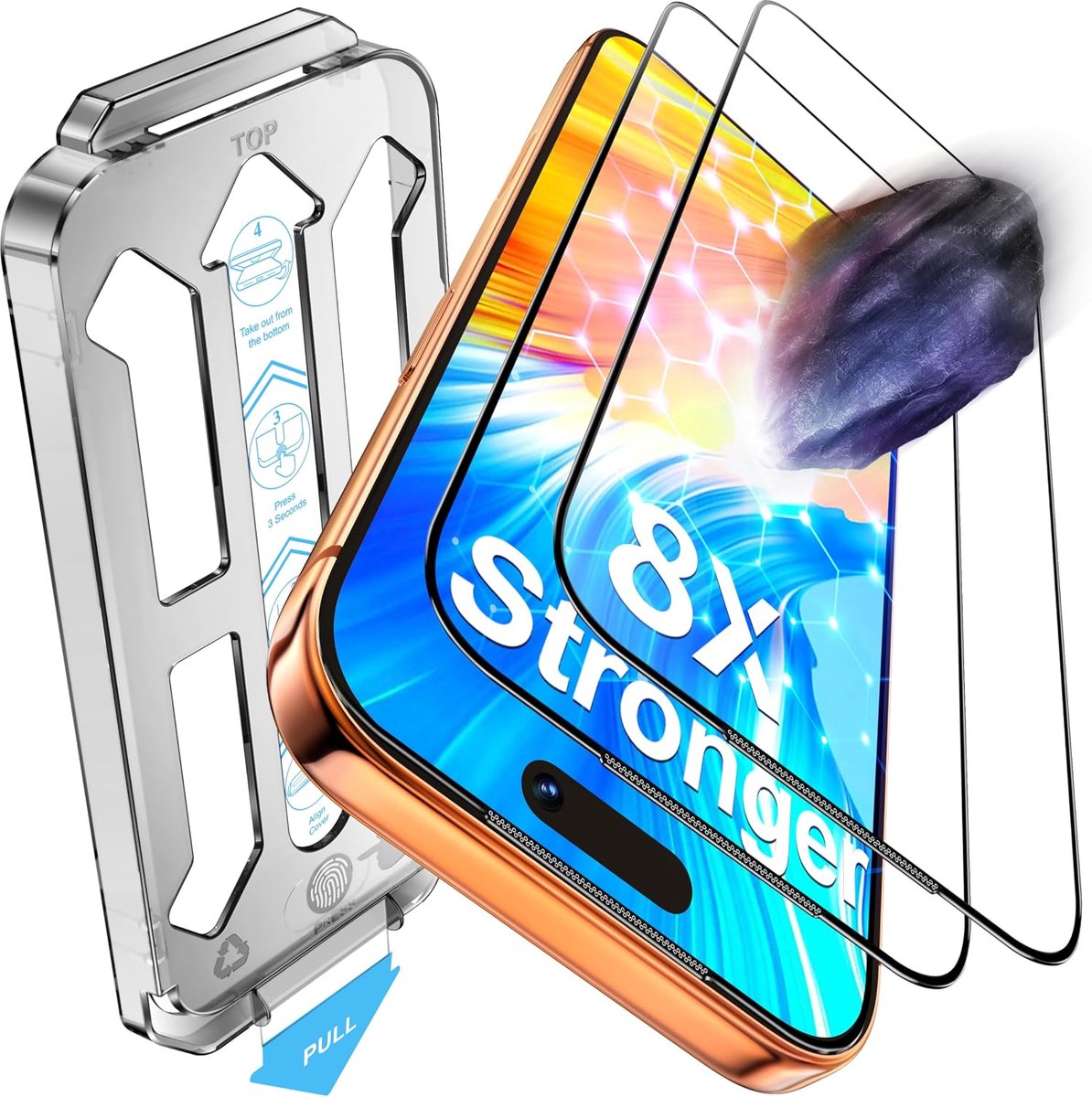 Displaybeschermfolie voor iPhone 17 Pro Max, 2 stuks