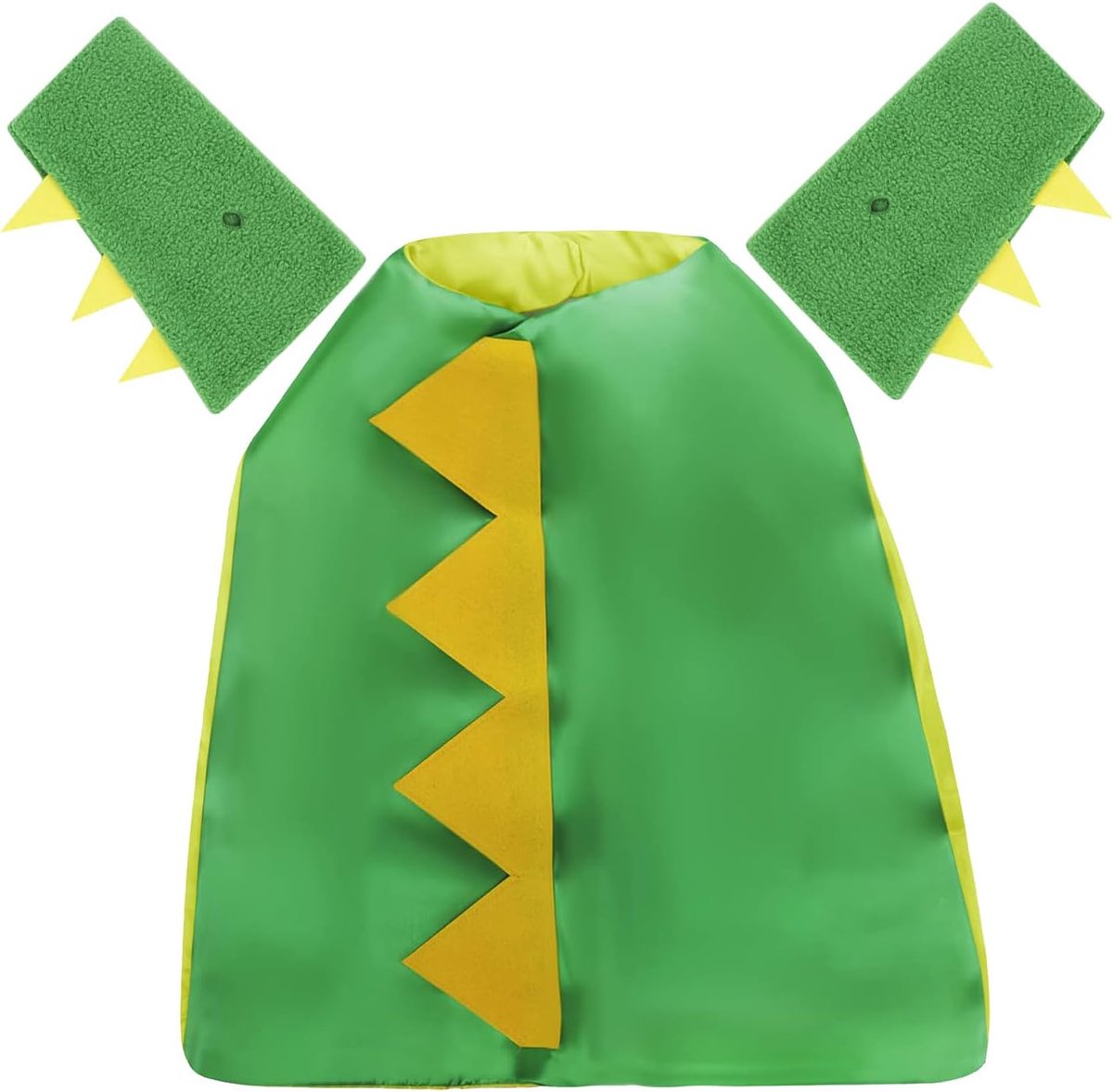 Drakencape set Halloween cosplay kostuum met handschoenen cartoon leuke verkleedcape kerstverjaardagsfeest groene draak themajurken