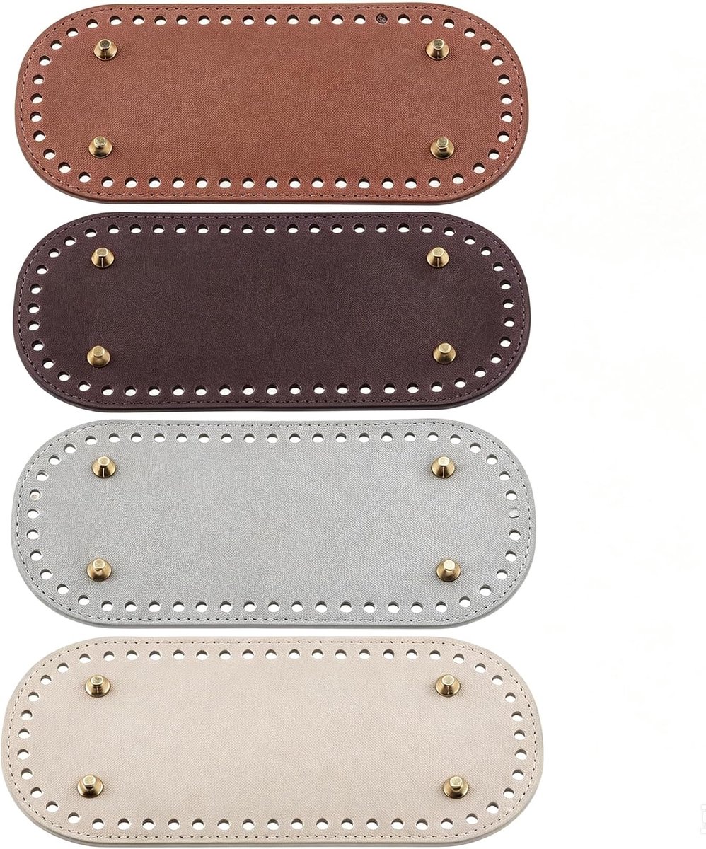 Achtergrond om te haken, 22 x 10 cm, in 4 kleuren, bruin, zilver, beige, donkerbruin, handvat voor handtas, accessoires, haken, handtassen, handaccessoires