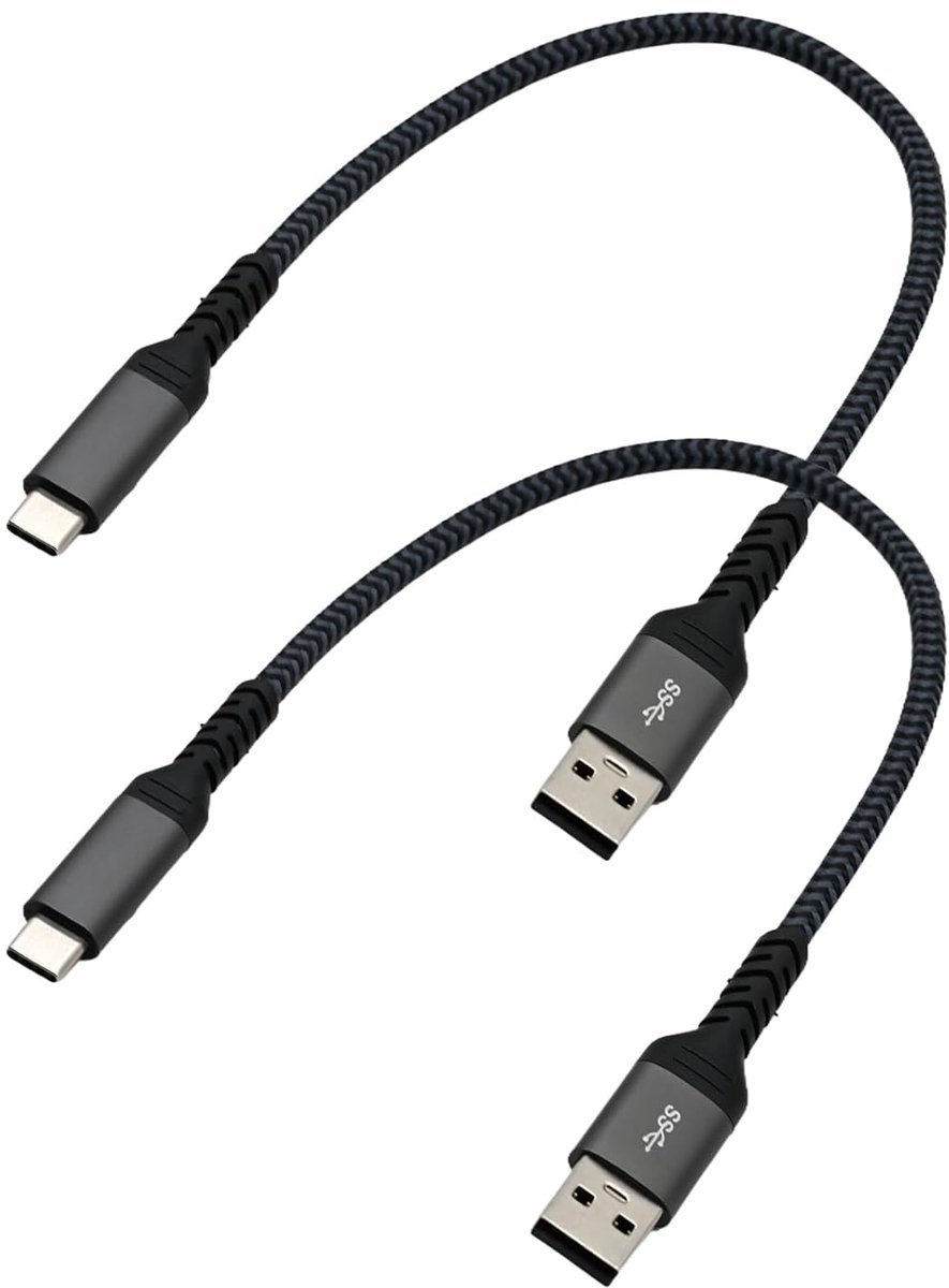 USB C Kabel 30 cm - Kort USB C naar USB A - Snelladen - Ideaal voor onderweg - ShopVlot
