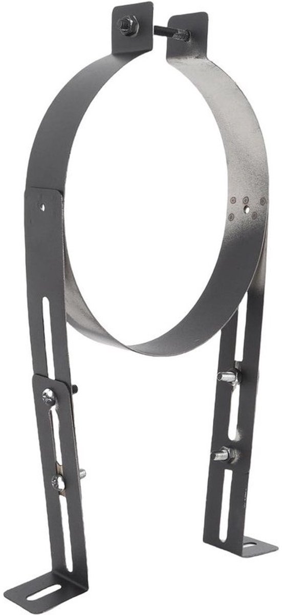 wandsteunklem - voor roestvrijstalen schoorsteenpijp - verstelbare haardbeugel - voor rookkachel - wandmontagehouder - voor verwarmingssysteem - 15 cm lengte