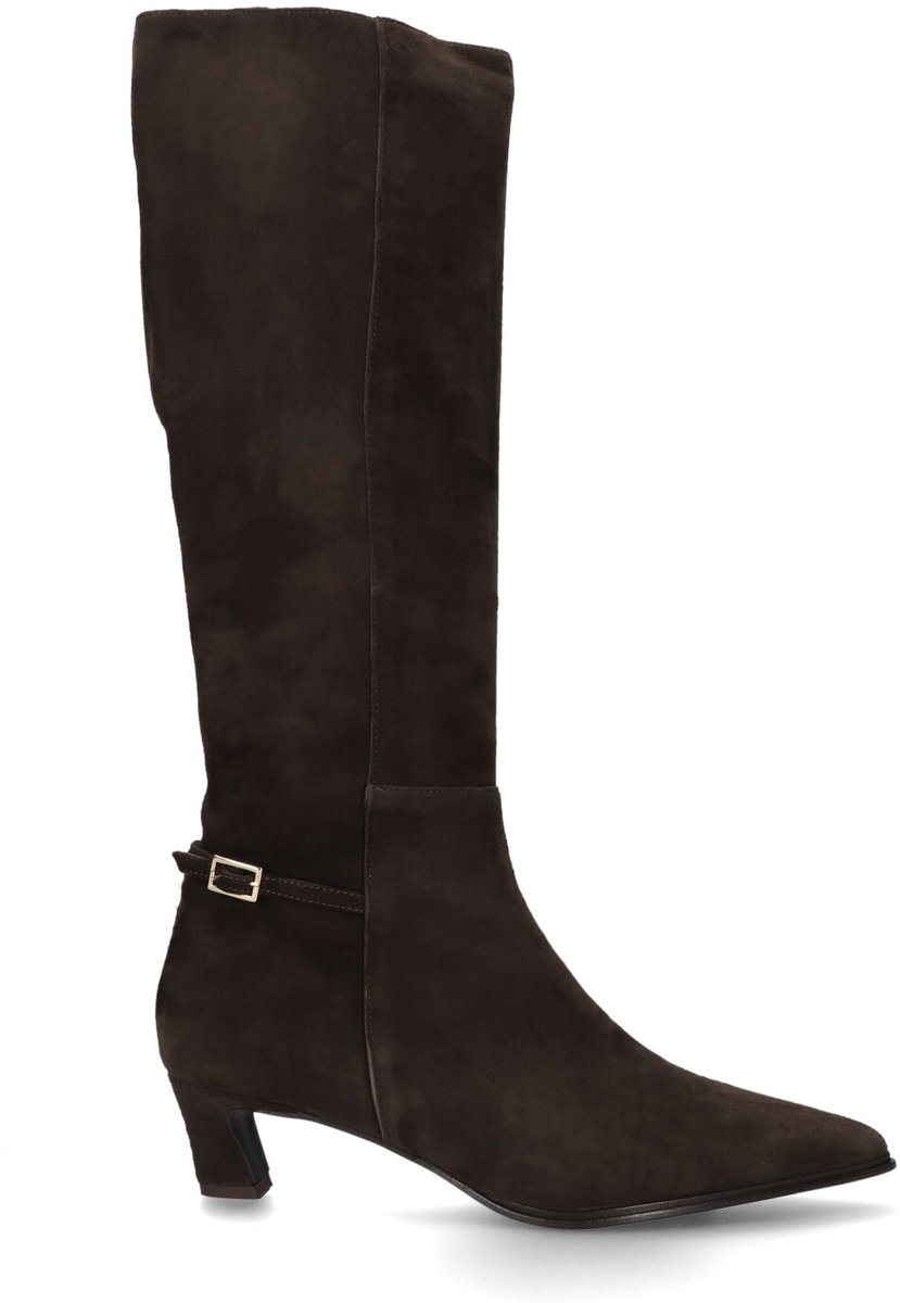 Notre-V 16495 Laarzen - Suède - Dames - Bruin - Maat 38