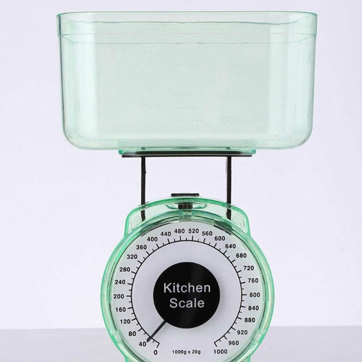 Mechanische Keukenweegschaal met 1kg Capaciteit - Compacte Bakkom voor Koken en Bakken, Ideaal voor Precisie en Gemak