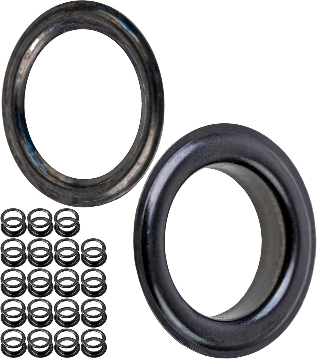Day Mate Oog en schijf set, messing, kit zonder tang, oog schijven voor dekzeil, kleding, handwerk, decoratie, DIY zeilring, doorvoer, ronde ring patches koord