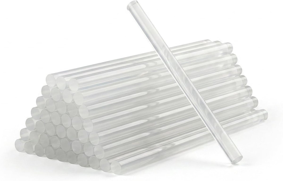 50 stuks lijmpisten, 11 mm x 200 mm, lijmpistolen voor lijmpistool, transparant, lijmpistool, lijmsticks, universeel, voor doe-het-zelvers, repareren, decoreren