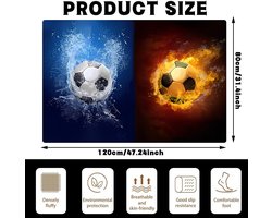 Football Rug,Football Printed Field Sports Area Rug,For Bedroom Home Decor Football Game Carpet Ultra Soft Non-Slip - ShopVlot