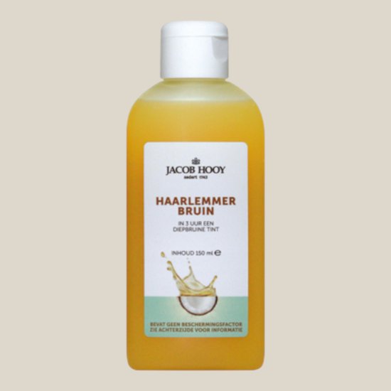Jacob Hooy Haarlemmerbruin flesje van 150 ml met bruine tint