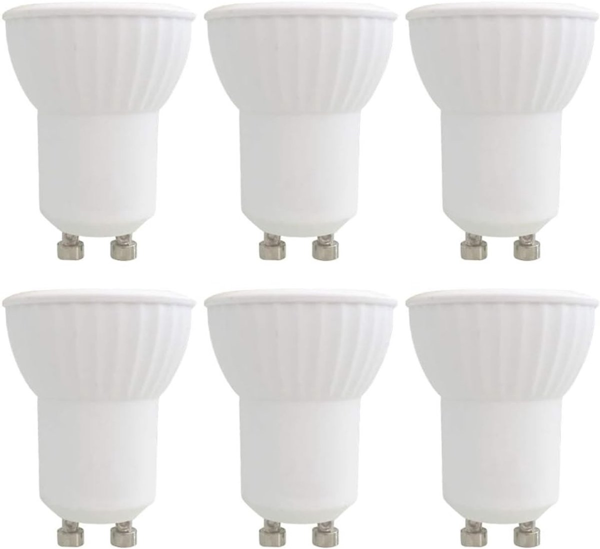 Mini GU10 LED Spotlight 3W Koud Licht 6000K 35mm 45 Graden 300 Lumen AC 230V Halogeen Equivalent voor Keuken en Badkamer, Set van 6 Verlichting