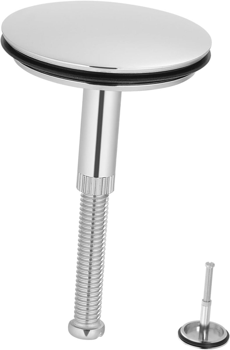 Badkuip Afvoerstopper Hoogwaardig Koperen Badstop Met Draaibare Piston Ontwerp Anti-crack Waterdichte Badkuip Plug Voor Badkameraccessoires