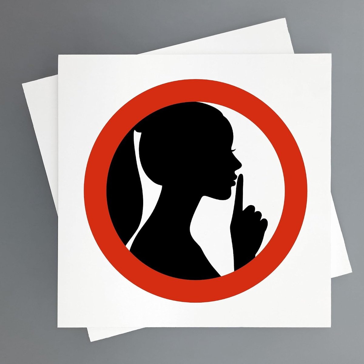 Geluidsisolatieborden, 2 stuks, hard pvc, 2 mm, 19 x 19 cm, voor binnen en buiten, uv-druk, hoge zichtbaarheid (mute-schakeling)