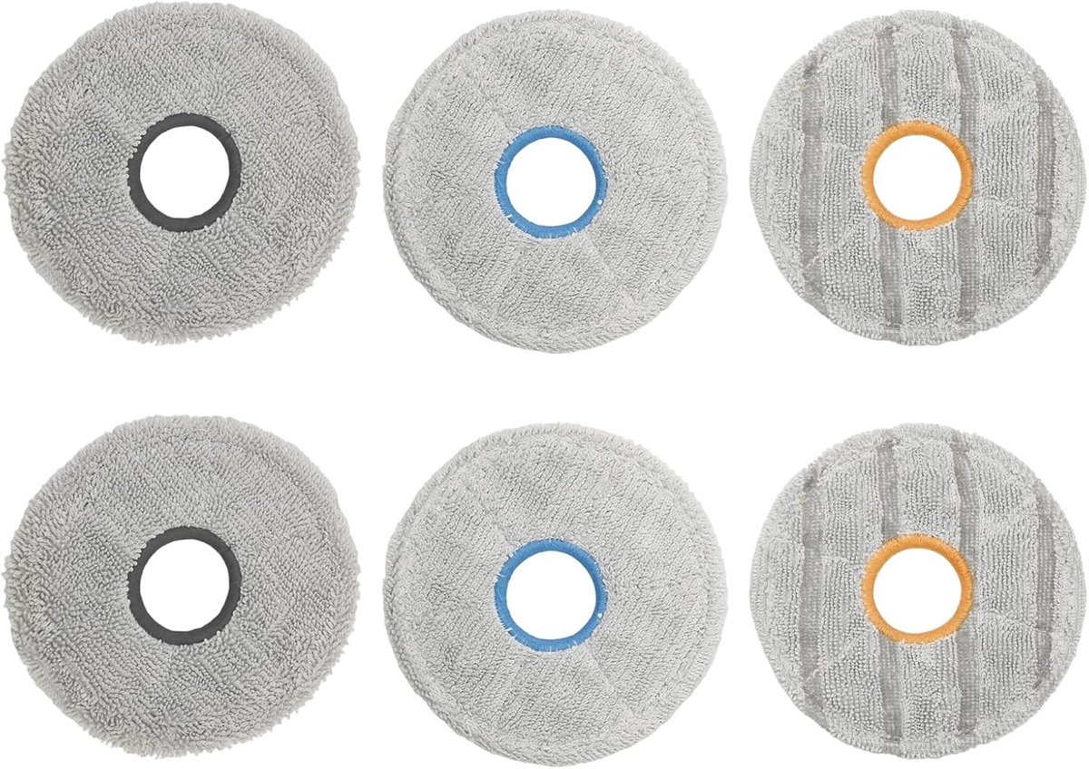 6 stuks multifunctionele dweilpads voor Dreame Matrix10 Ultra, X50s Ultra robotstofzuiger, ideaal voor verschillende omgevingen