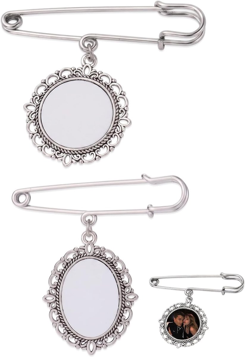 2 stuks boeket bedels voor bruidsboeketten, bruidsspelden, fotolijst voor boeket, decoratieve broche, sjaalclip, legering, voor bruidssieraden (goud)