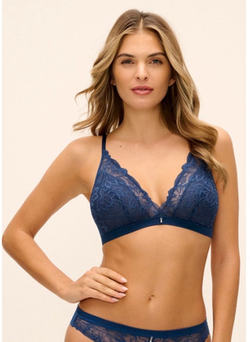 Wacoal Abellia Bralette Navy Peony Blauw