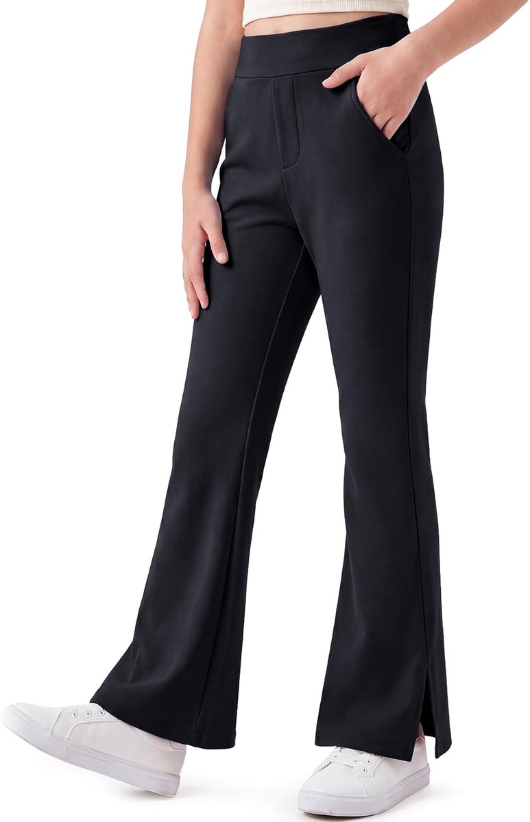Meisjeslegging met 2 zakken, split-ontwerp Lange broek, 7-15 jaar
