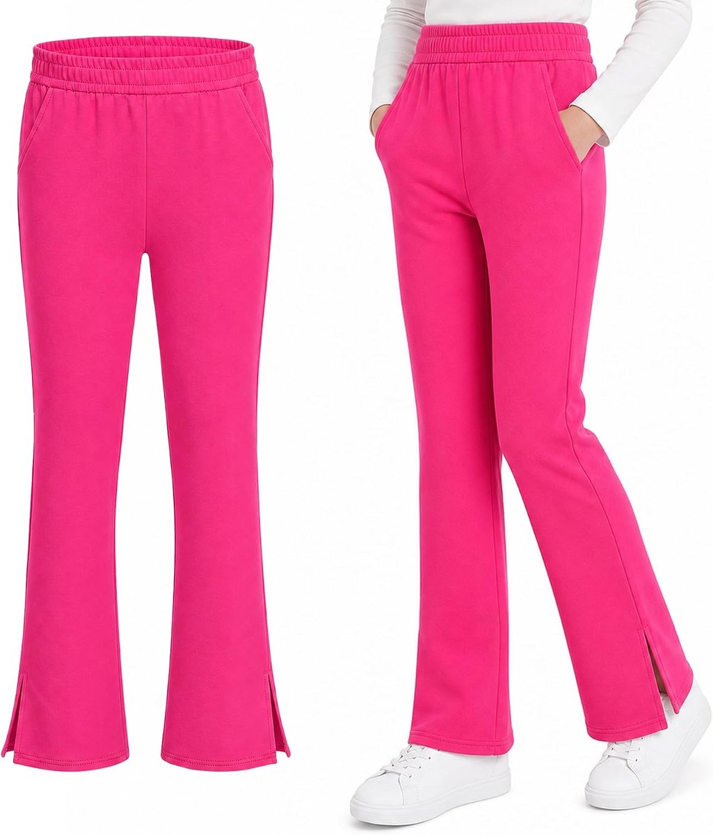 Leggings Meisjes Katoen Bootcut, 7-16 Jaar