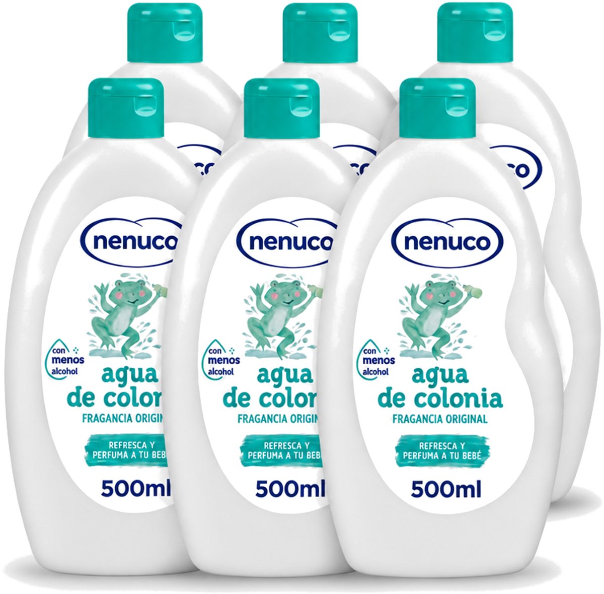 6 x Nenuco – Haarlotion – Agua de Colonia – 500 ml - Voordeelverpakking - 6 stuks