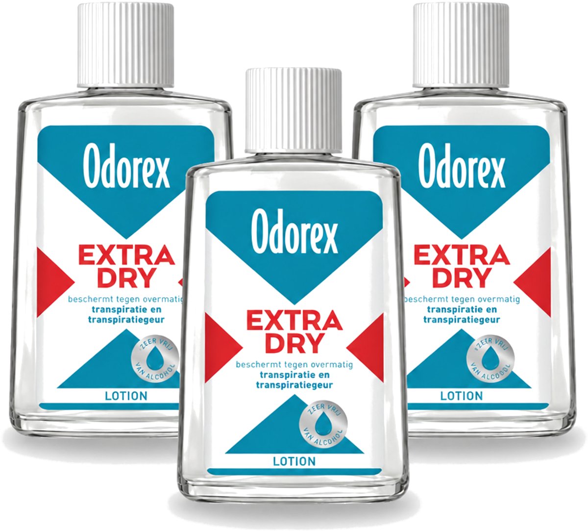 3 x Odorex - Deodorant Lotion - Extra Dry - Tegen Overmatig Zweten - 50 ml - Voordeelverpakking - 3 stuks