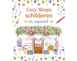 Cozy Shops schilderen in aquarel