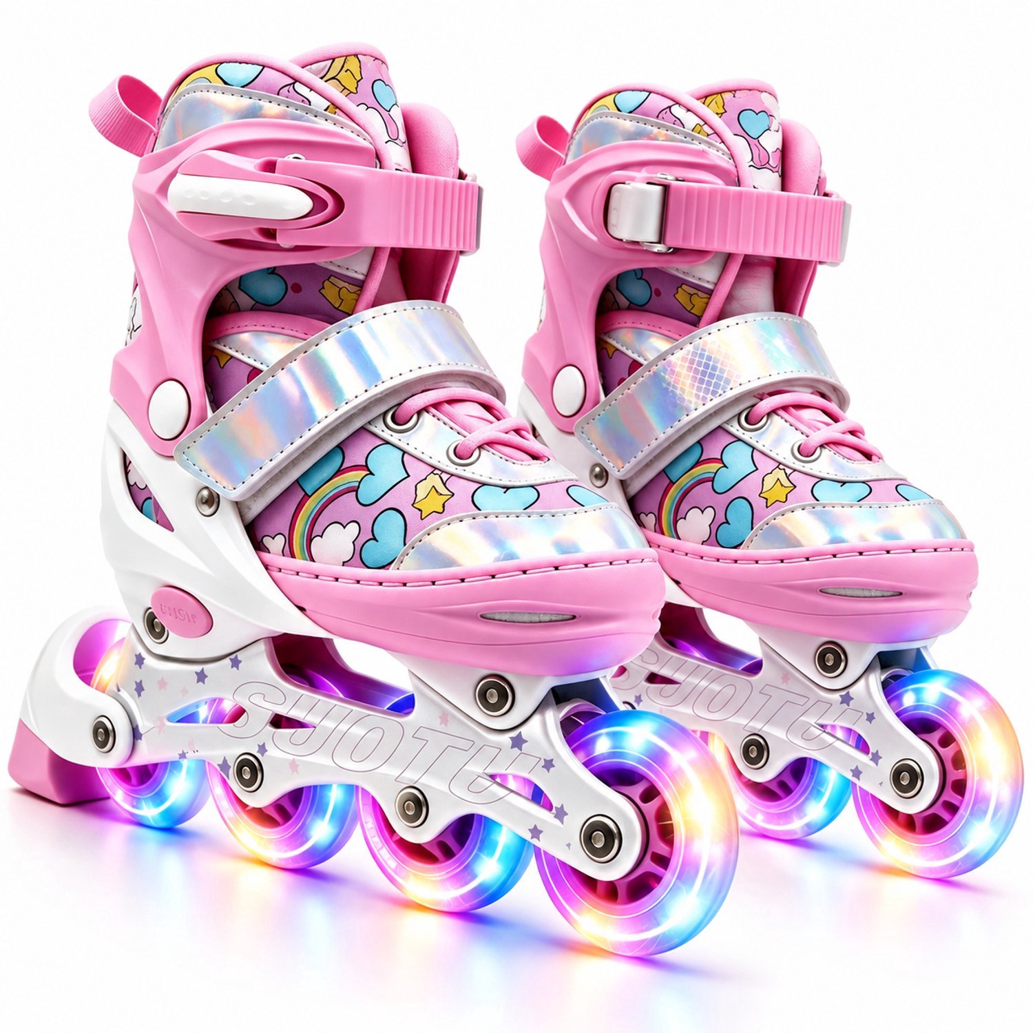 Suotu Skeelers Inlineskates Verstelbaar Skeelers meisjes en jongens Eenhoorn
