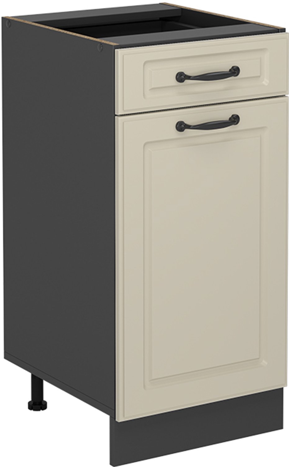 Vicco Keukenonderkast R-Line, Zand landelijk/Antraciet, 40 cm zonder werkblad