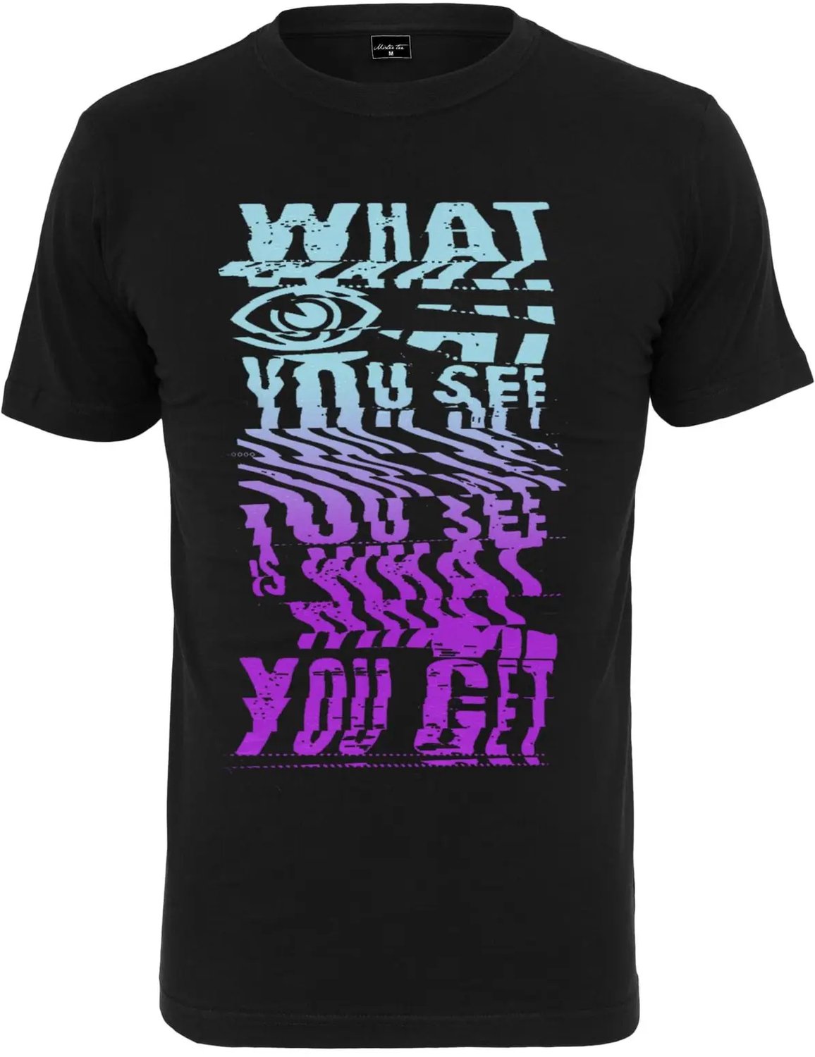 T-shirt Mister Tee What You See Zwart