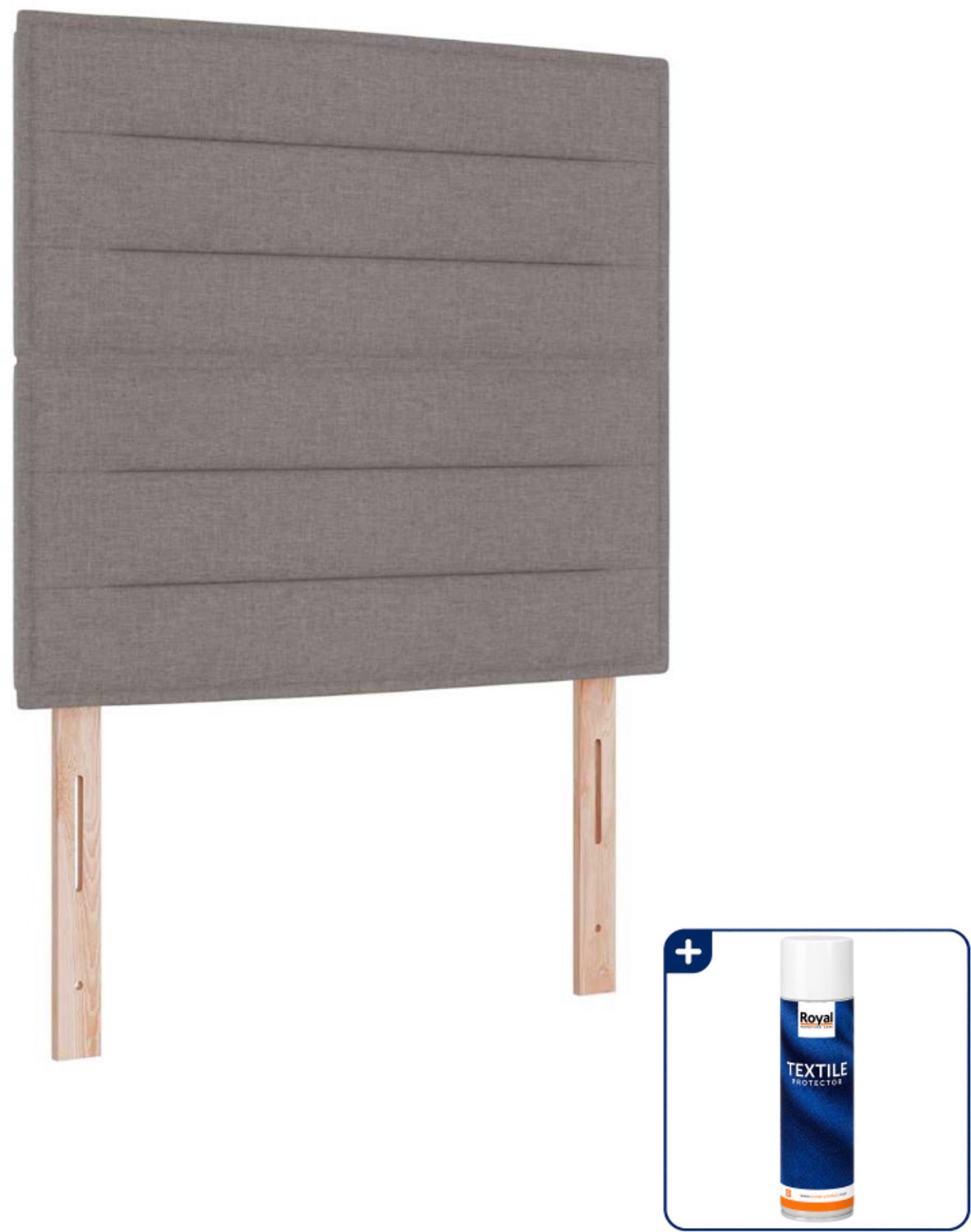vidaXL boxspring - 120 x 200 cm - taupe - Inclusief textielbeschermer 500 ml